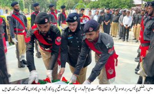 شہداء پولیس کے موقع پر پولیس لائن نوشہرہ میں ایک پروقار اور باوقار مرکزی تقریب منعقد ہوا